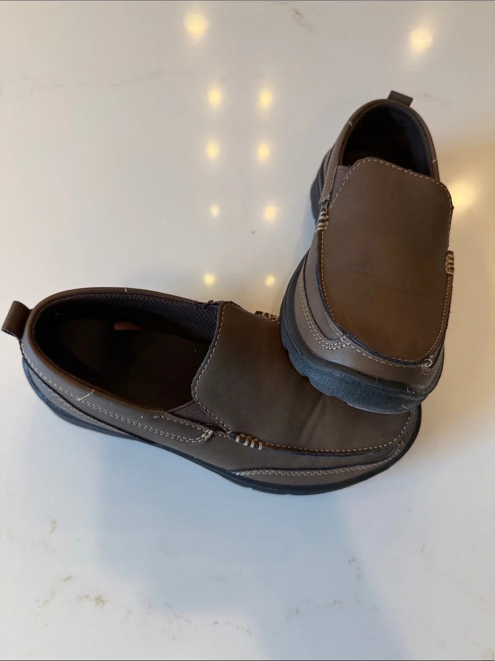 Deer Stags Boy’s Brown Slip-On Casual Loafers